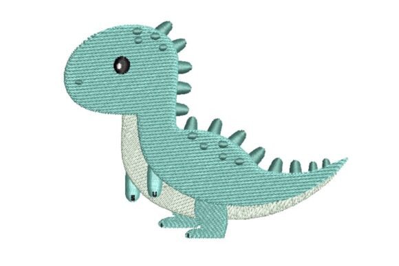 Cute Green Dinosaur Embroidery Design Review