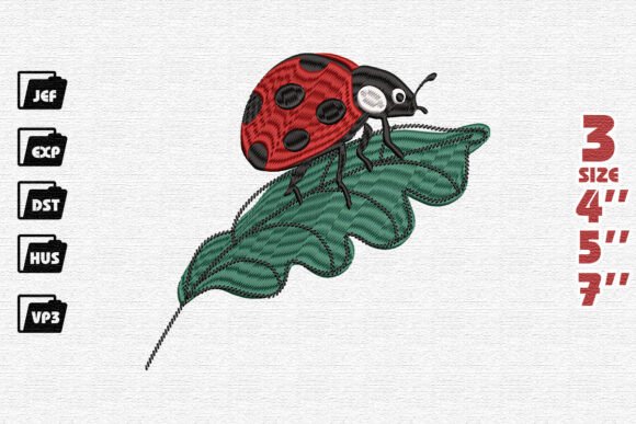 Cute Ladybug Embroidery Review for Etsy Shops
