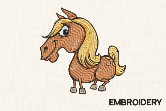 Funny Horse Embroidery Design Review for Merch