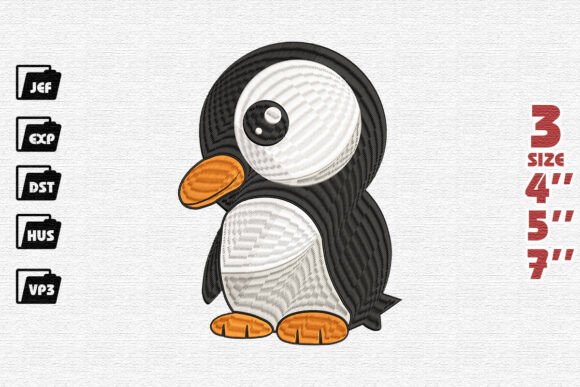 Reviewing Cute Baby Penguin Embroidery for Craft Fairs