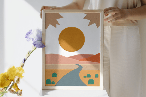 Reviewing the Sunset Desert Path Embroidery Design