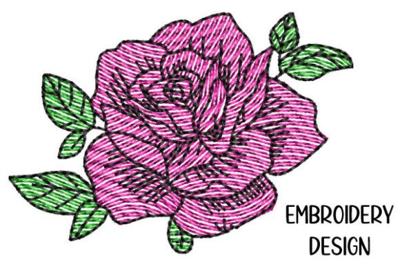 Rose – Embroidery Design in 3 Sizes Review