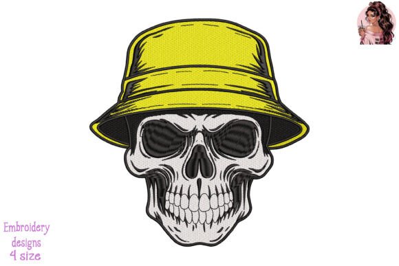 Skull with Dispatcher Bucket Hat Embroidery Review