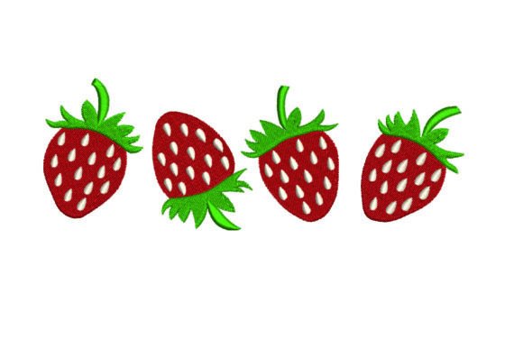 Strawberry Embroidery Design - 8 Sizes Review